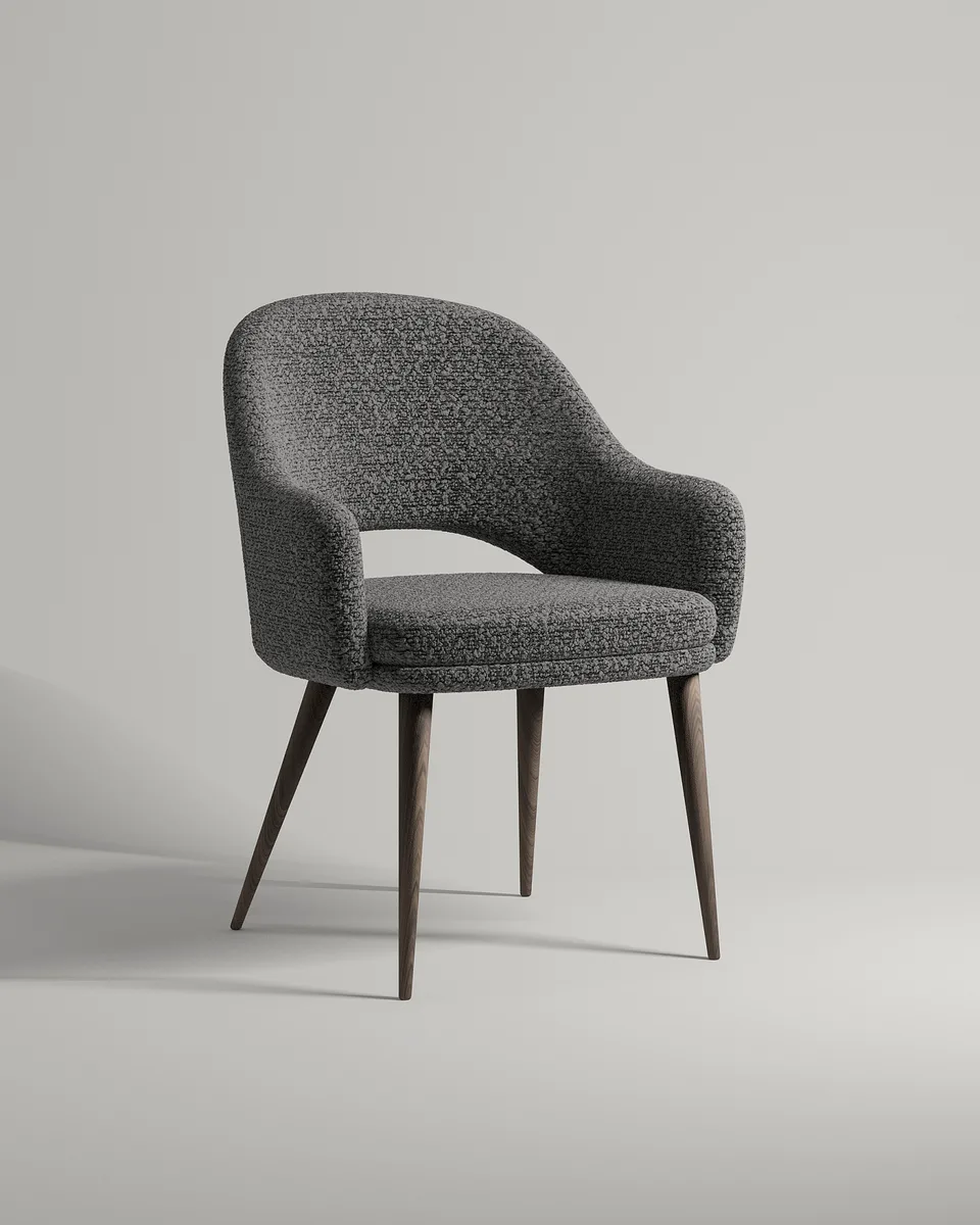 Стул Локрон (серое букле - Buckle dark grey A) Удобный стул Локрон. Материал: букле. Цвет: серый (Buckle dark grey A)