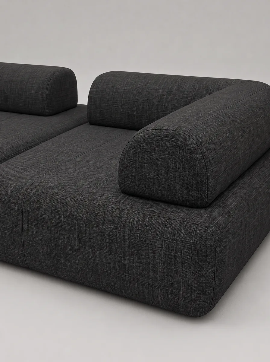 Модульный диван Вандэман черный